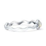 Solitaire Oxidized Ring