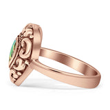 Oxidized Heart Abalone Shell Filigree Ring