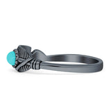 Boho Feather Ring