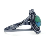 Oxidized Beaded Ring