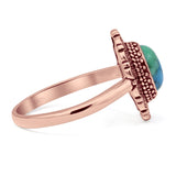 Oxidized Cocktail Ring