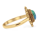 Oxidized Cocktail Ring