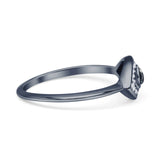 Oxidized Evil Eye Ring