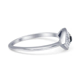 Oxidized Evil Eye Ring