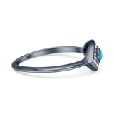 Oxidized Evil Eye Ring