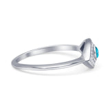 Oxidized Evil Eye Ring