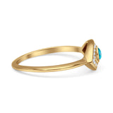 Oxidized Evil Eye Ring