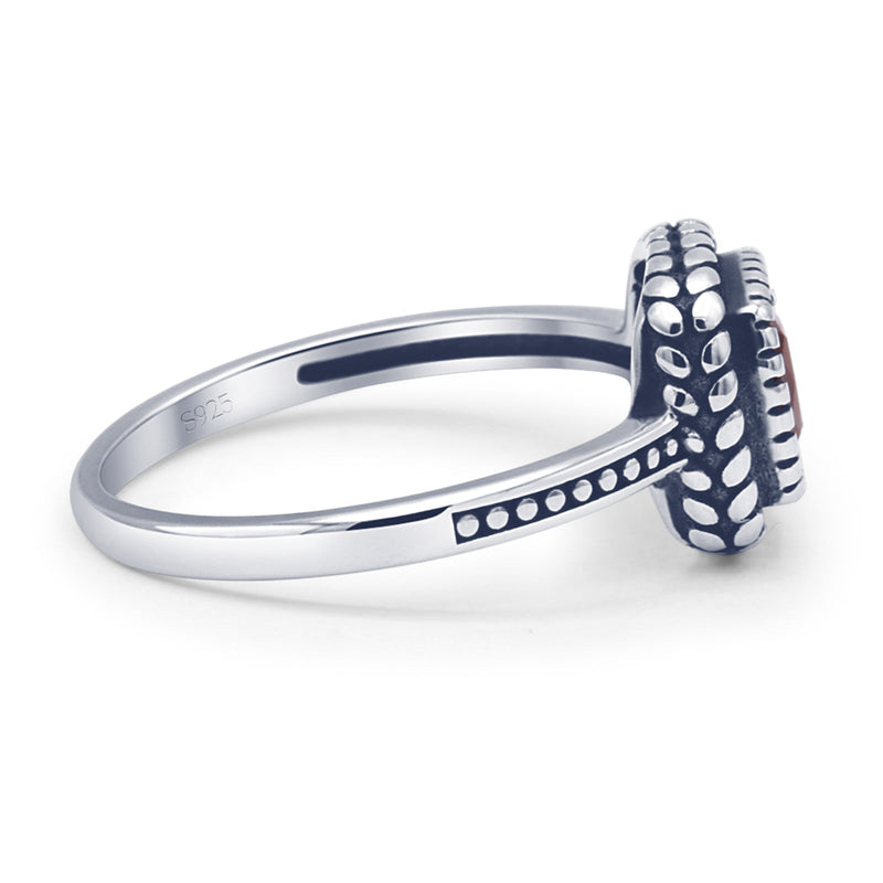 Oxidized Beaded Ring