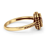 Oxidized Beaded Ring