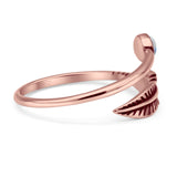 Oxidized Feather Ring