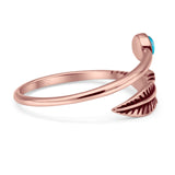 Oxidized Feather Ring