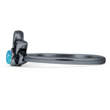 Oxidized Floral Ring