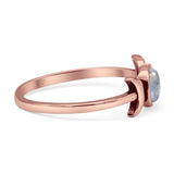 Oxidized Moon Ring