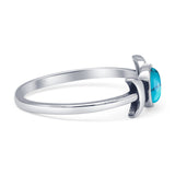 Oxidized Moon Ring