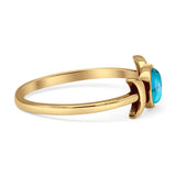 Oxidized Moon Ring