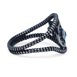 Hamsa Hand Evil Eye Ring