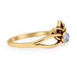 Oxidized Lotus Ring
