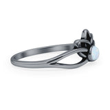 Oxidized Lotus Ring