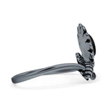 Oxidized Flower & Bee Oxidized Ring