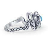 Oxidized Snake Ring