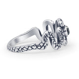 Oxidized Snake Ring