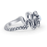Oxidized Snake Ring
