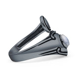 Oxidized Silver Spoon Oxidized Ring