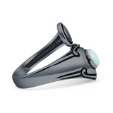 Oxidized Silver Spoon Oxidized Ring