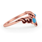 Oxidized Mushroom Chevron Ring