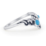 Oxidized Mushroom Chevron Ring