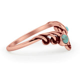 Oxidized Mushroom Chevron Ring