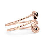 Oxidized Safety Pin Oxidized Ring