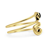 Oxidized Safety Pin Oxidized Ring