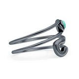 Oxidized Safety Pin Oxidized Ring