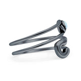 Oxidized Safety Pin Oxidized Ring