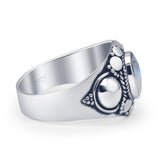 Oxidized Bali Ring