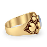 Oxidized Bali Ring