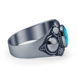 Oxidized Bali Ring