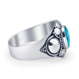 Oxidized Bali Ring