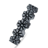 Oxidized Floral Ring