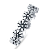 Oxidized Floral Ring