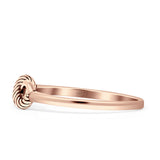 Infinity Rope Oxidized Ring