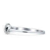 Infinity Rope Oxidized Ring