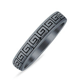 Aztec Design Greek Key Spiral Band