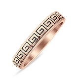 Aztec Design Greek Key Spiral Band