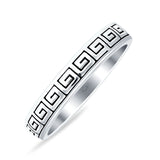 Aztec Design Greek Key Spiral Band