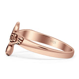 Trinity Bird Oxidized Ring