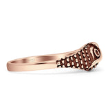 Oxidized Owl Ring