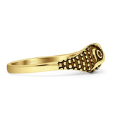 Oxidized Owl Ring