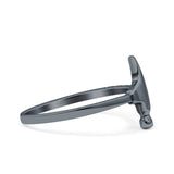 Hammer Ring Beaded Band